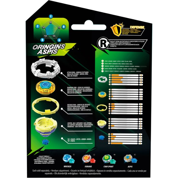 Фото - Дзиґа Infinity Nado VII Pro Series Single Pack Origins Aspis (EU664621-4)